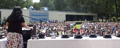 Class representative Juanita Hong as she addresses her classmates.