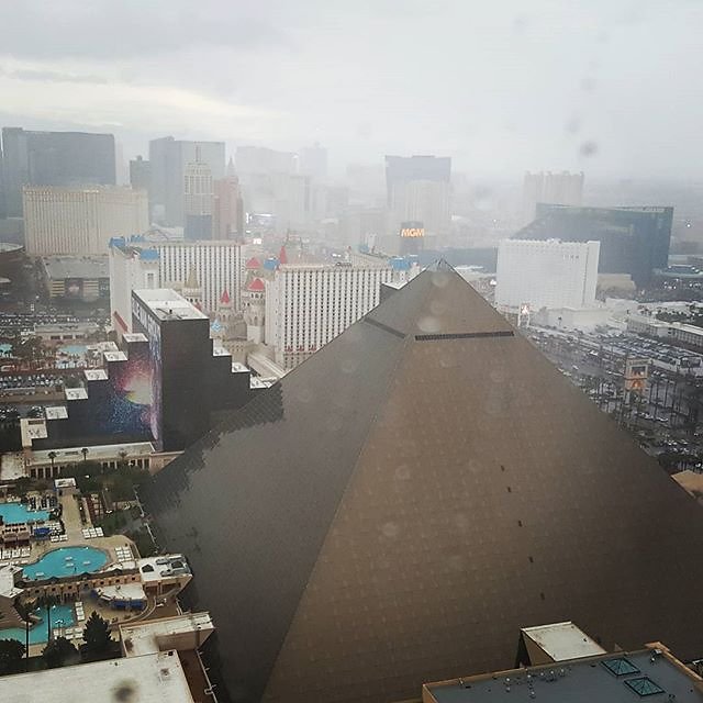 A #rainy view of #Vegas from #skyfall #lounge
