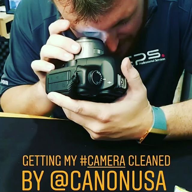 Getting my #camera cleaned by #canon at @bandccamera