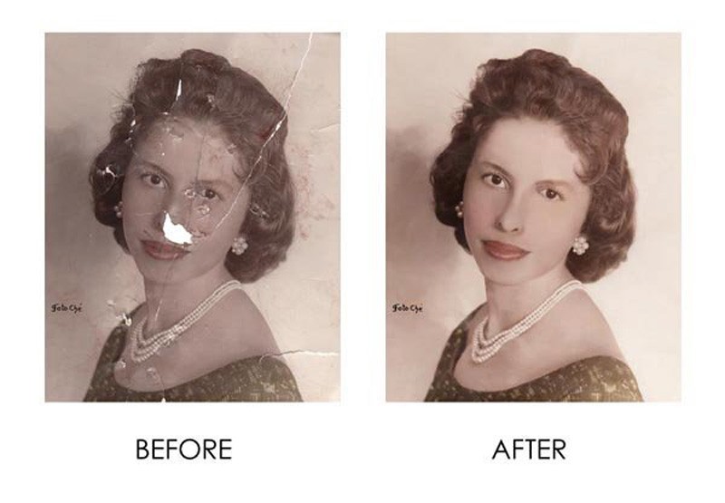 Digital Retouching Restoration Samples photography by Wayne Wallace