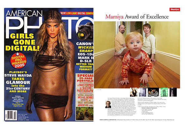 Hallmark Mamiya Award of Excellence from American Photo Magazine